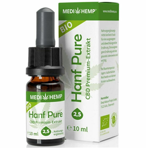 Hemp Pure 2,5% CBD bio, 10ml, Medihemp                                                              -                                  105380