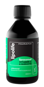 LCV6 - liposomal Vitamin C and Quercetin complex 240ml Lipolife                                     -                                  107956