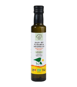 Ulei de floarea soarelui presat la rece, high oleic, picant bio 250ml Bioforia                      -                                  104818