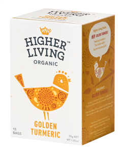 Ceai GOLDEN TURMERIC eco, 15 plicuri, Higher Living                                                 -                                  102682