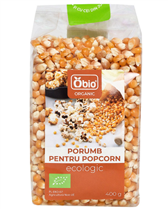 Porumb pentru popcorn bio 400g Obio                                                                 -                                  105640