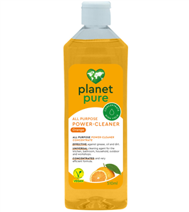 Detergent universal bio concentrat Power Cleaner- portocale - 510ml, Planet Pure                    -                    105862              