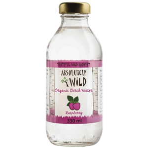Seva de mesteacan nefiltrata, aroma ZMEURA bio 330ml Absolutely Wild                                -                                  102367