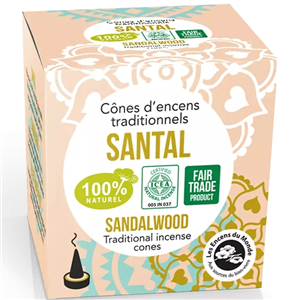 Conuri parfumate naturale - santal, indiene, 12 buc., Aromandise                                    -                                  106519