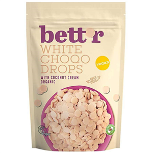 Choco drops White ciocolata alba bio 200g Bettr                                                     -                                  105690