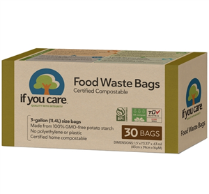 Saci menajeri compostabili 11.4L, 30 buc., If You Care                                              -                                  106848