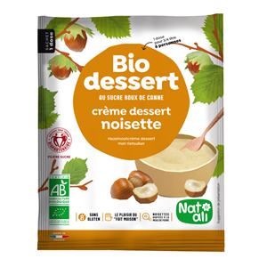 Desert crema cu alune de padure, bio, 60g, Nat-ali                                                  -                                  106628