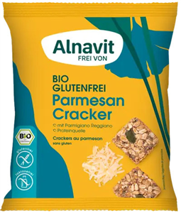 Crackers cu parmezan fara gluten, bio, 75g Alnavit                                                  -                                  104988
