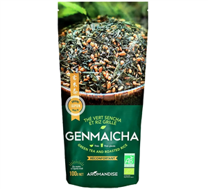 Ceai verde cu orez Genmaicha vrac, bio, 100g, Aromandise                                            -                                  106551