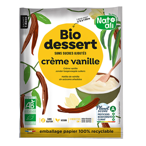 Desert crema cu vanilie, bio, 35g, Nat-ali                                                          -                                  106620