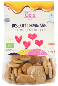 Biscuiti inimioare cu unt si miere bio 100g Obio                                                    -                                  105060