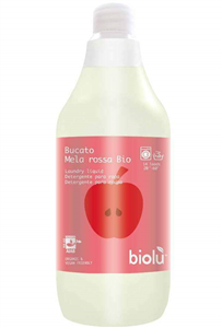 Detergent ecologic lichid pentru rufe albe si colorate, mere rosii, 1L - Biolu                      -                                  104947