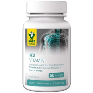 Vitamina K2 1500mg, 50 tablete vegane RAAB                                                          -                                  101711