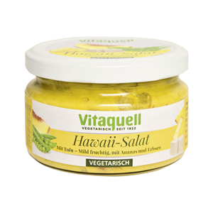 Salata hawaiiana cu tofu, ananas, piersici si mazare 200g Vitaquell                                 -107664                                  