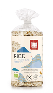 Rondele de orez expandat fara sare LIMA  eco 100g  Lima                                             -                    1828                