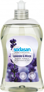 Detergent vase lichid bio lavanda si menta 500 ml Sodasan                                           -                                  106338