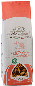 Paste cu turmeric si piper bio fara gluten, 250g Pasta Natura                                       -                    105207              