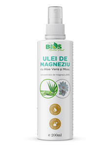 Ulei de magneziu, aloe vera si mosc, 200ml, Bios Mineral Plant                                      -                                  103490