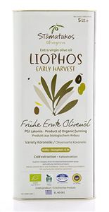 Ulei de masline extravirgin liophos early harvest bio 5l Stamatakos Olivegrove-                                  101268