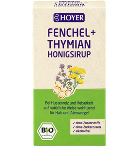 Sirop de miere cu fenicul si cimbru bio 250g Hoyer-                                    1509