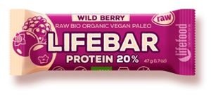Lifebar baton proteic cu fructe de padure raw bio 47g                                               -                                  101953