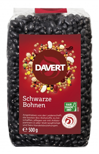 Fasole neagra bio 500g, Fairtrade, DAVERT                                                           -                                  101431