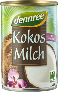Lapte de cocos bio 400ml Dennree                                                                    -                                  103330