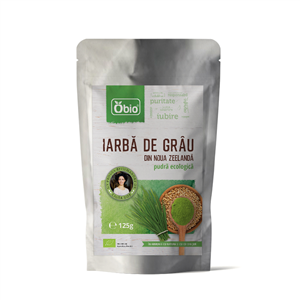 Iarba de grau pulbere eco NZ Obio 125g OBIO                                                         -                                    1454