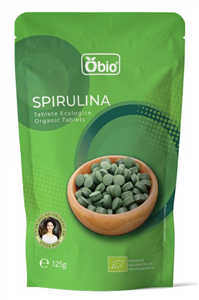 Spirulina tablete bio 125g Obio-                                    1350