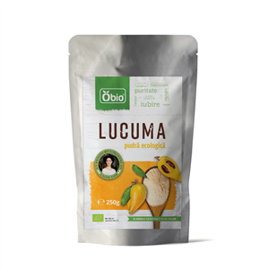 Lucuma pulbere raw eco 250g Obio                                                                    -                                     455