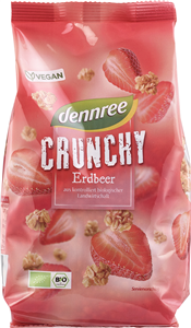 Cereale crunchy cu capsuni bio 375g, Dennree                                                        -                                  104510