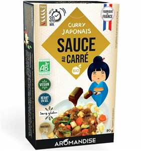 Sos curry japonez bio, 5 cuburi, 90g, Aromandise                                                    -                                  106578