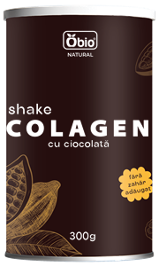 Colagen shake cu ciocolata 300g, Obio                                                               -                                  105439
