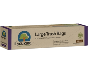 Saci menajeri mari din plastic reciclat 113.6L, 10 buc., If You Care                                -                                  106853