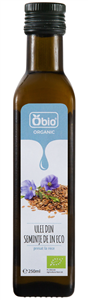 Ulei din seminte de in bio 250ml Obio                                                               -                                  104853