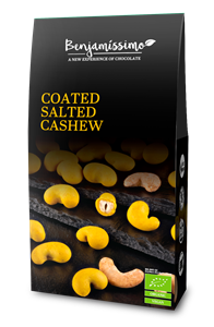 Caju sarat invelit in ciocolata cu turmeric bio  60g Benjamissimo-                                  107000