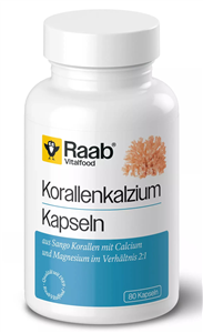 Calciu coral 600mg 80 capsule 48g Raab-                                    1784