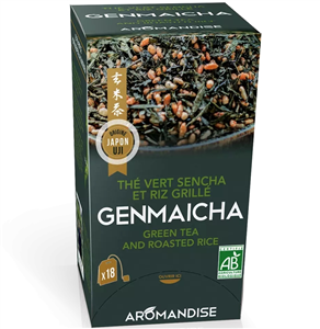 Ceai verde cu orez Genmaicha bio 18 pliculete x 2g, Aromandise                                      -                                  106554