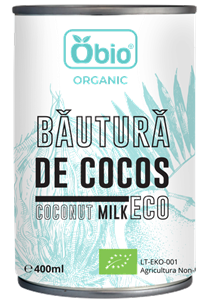 Bautura de cocos bio, 400ml, Obio                                                                   -                                  104741