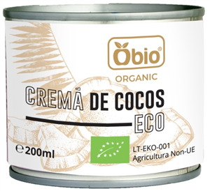Crema de cocos bio 200ml Obio-                                  104747