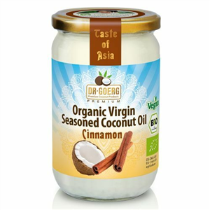 Ulei de cocos condimentat cu scortisoara bio, 190ml Dr. Goerg                                       -                                  105523