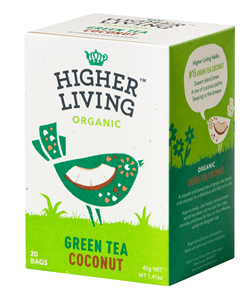 Ceai verde - COCOS - eco, 20 plicuri, Higher Living                                                 -                                  102666
