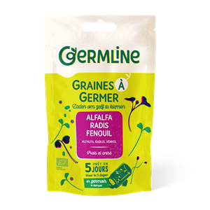 Mix alfalfa, ridiche si fenicul pentru germinat bio 150g Germline-                                     497