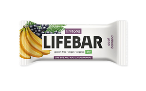 Lifebar baton cu acai si banane raw, bio, 40 g                                                      -                                  106900