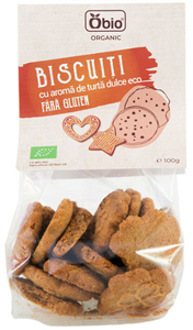 Biscuiti cu aroma de turta dulce fara gluten bio 100g Obio                                          -                                  105056