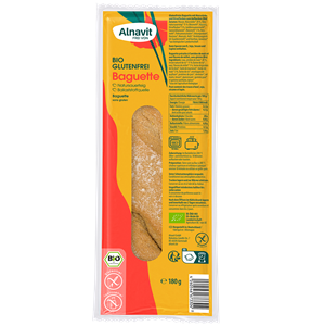 Bagheta fara gluten, precoapta, bio, 180g Alnavit                                                   -                                  104962