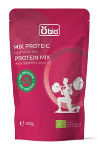 Mix proteic cu zmeura bio 300g Obio                                                                 -                                  107962