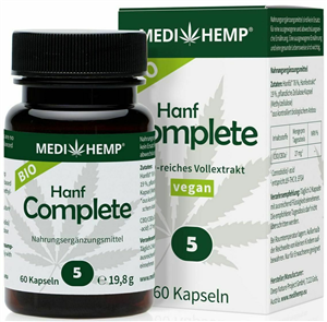 Hemp Complete Capsule cu CBD 5%, bio 60 capsule Medihemp                                            -                                  105399