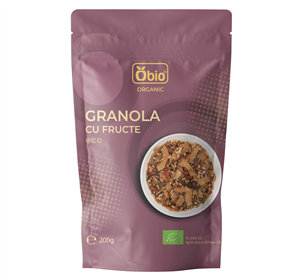 Granola cu fructe bio 200g Obio                                                                     -                                  103769