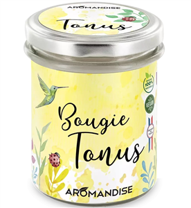 Lumanare parfumata naturala Tonus, vegana, 150g Aromandise                                          -                                  106544